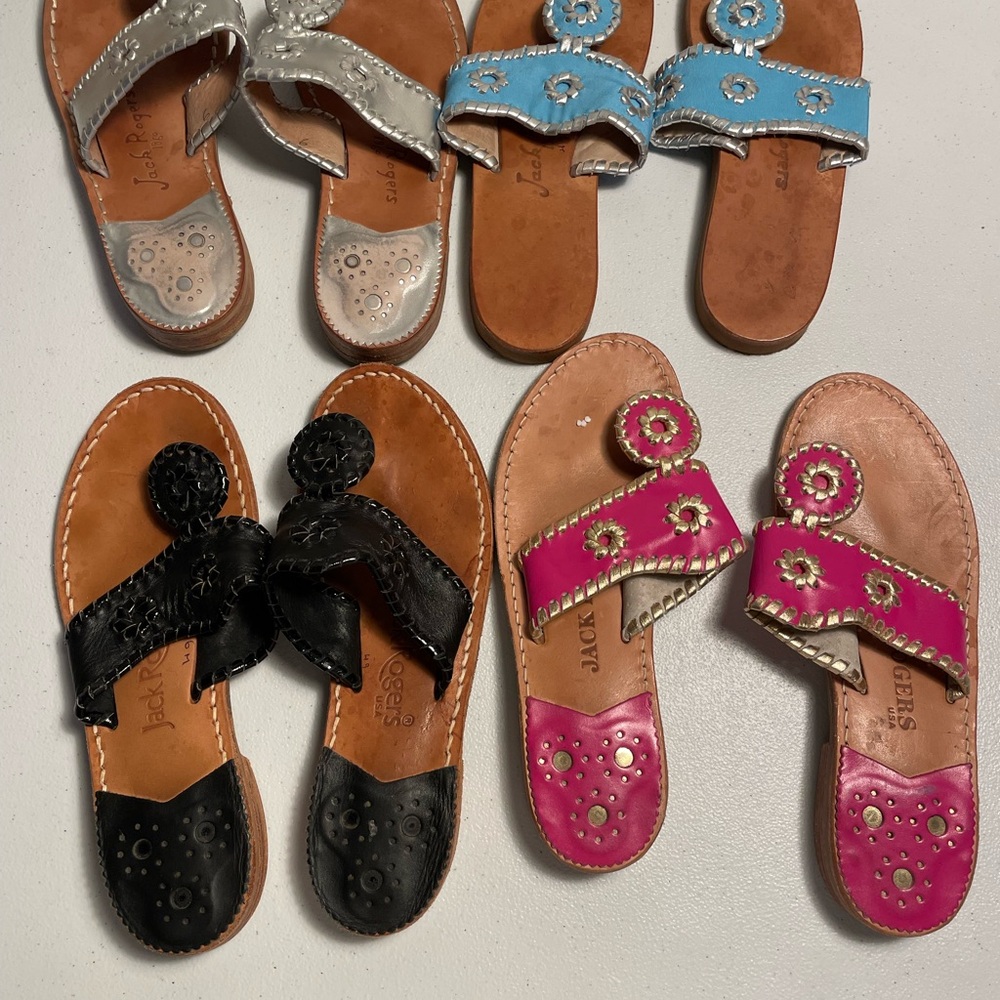 Jack Rogers Women's Sandals - Silver, Blue, Black, Pink